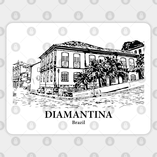 Diamantina - Brazil Magnet by Lakeric